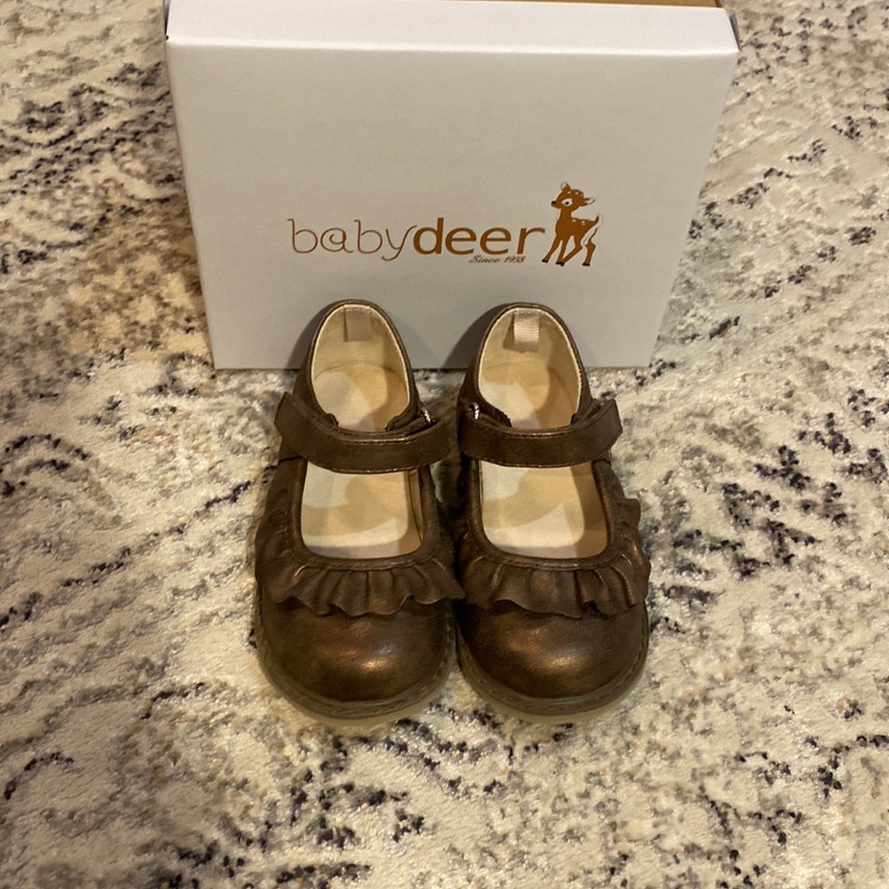 Bronze Mary Jane Shoes